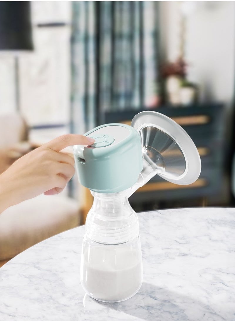 Electric Breast Pump Milking Machine With Large Suction Massage Postpartum BPA Free Pink