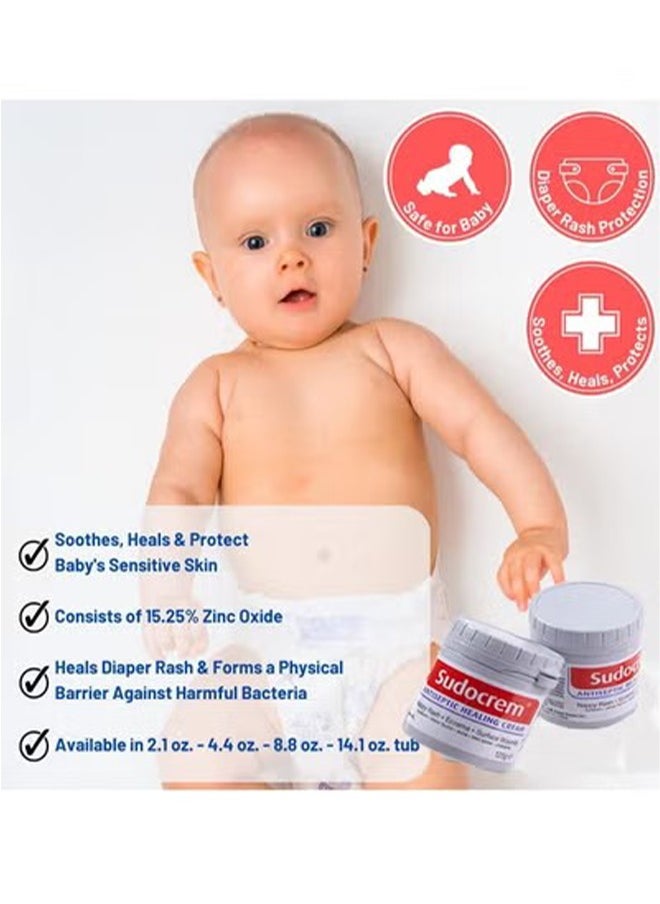 Antiseptic Healing Cream to Protect Rash and Surface Wound for Baby 125G, Soothes, Heals, and Protects, Relief and Treatment of Diaper Rash, Developed to Provide Optimal Hydration and Moisturisation