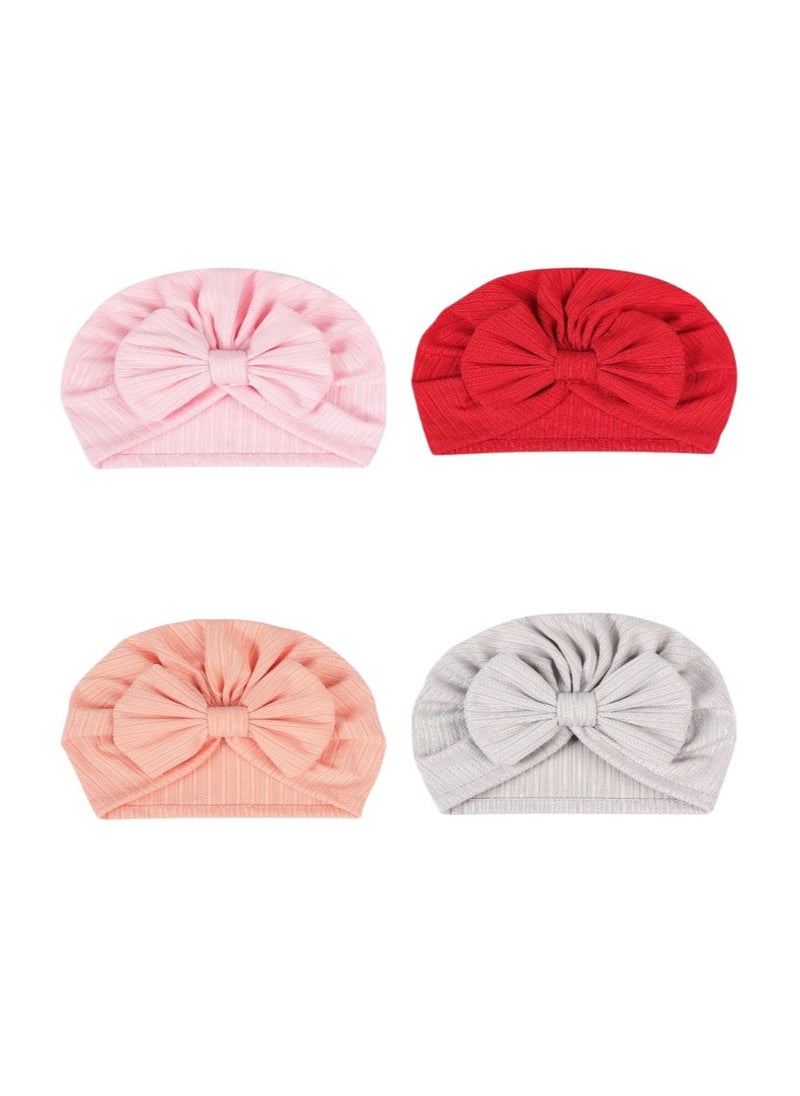 Bambimici -  4 pcs BabyBow Turban Hat - Set 1
