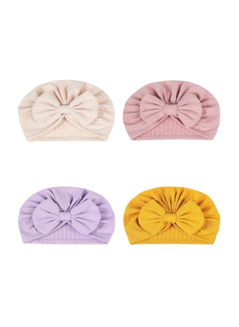 Bambimici -  4 pcs BabyBow Turban Hat - Set 2