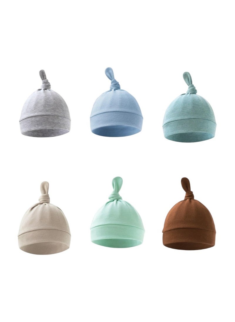 Bambimici - Set of 6  TinyTops Baby Beanies F