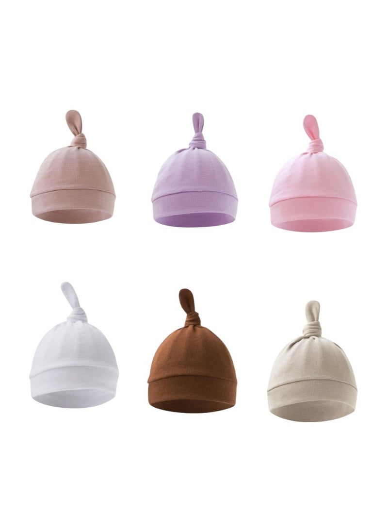 Bambimici - Set of 6  TinyTops Baby Beanies E