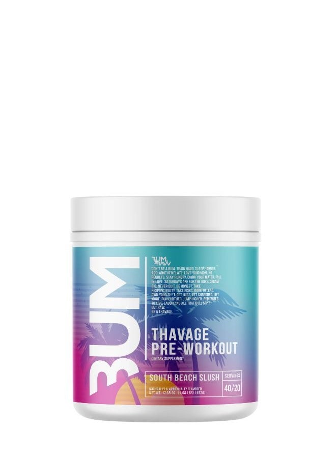 RAW CBUM Thavage Pre-workout Beach Slush 492Gm
