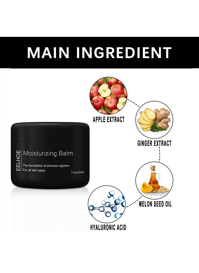 Moisturzing Balm -Men's Face Cream 50ml,Refreshing Skin Facial ，Moisturizing Treatment, Shrinking Pores，Has The Effect Of Reducing Skin Relaxation，Suitable For All Skin Types