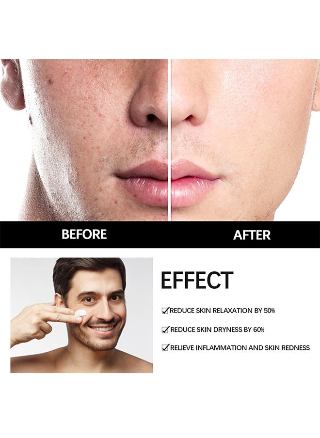 Moisturzing Balm -Men's Face Cream 50ml,Refreshing Skin Facial ，Moisturizing Treatment, Shrinking Pores，Has The Effect Of Reducing Skin Relaxation，Suitable For All Skin Types