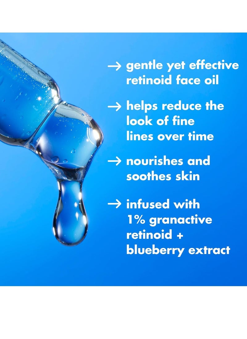e.l.f. SKIN Youth Boosting Blue-ty Sleep Night Oil, Gentle Overnight Face Oil, Treats Fine Lines & Uneven Texture, Lightweight, Vegan & Cruelty-Free
