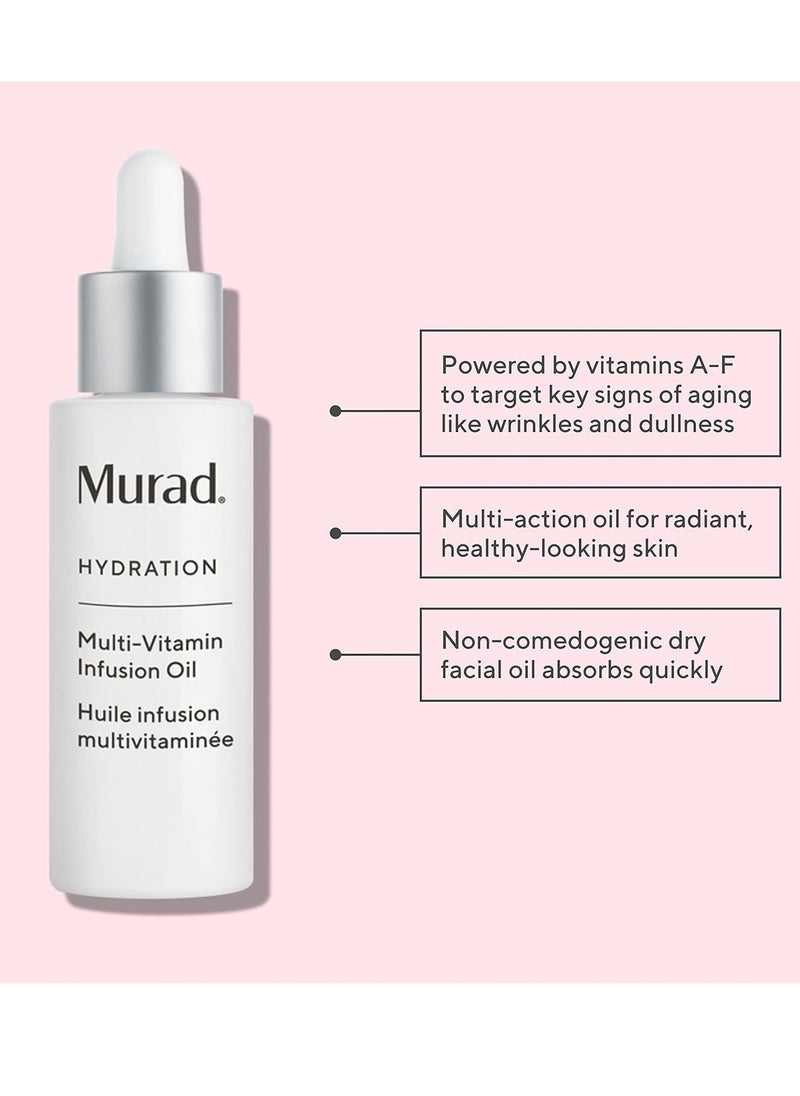 Murad Multi-Vitamin Infusion Facial Oil - Hydration Absorbs Quickly and Moisturizes with Vitamins A-F - Anti-Aging Skin Treatment Backed by Science