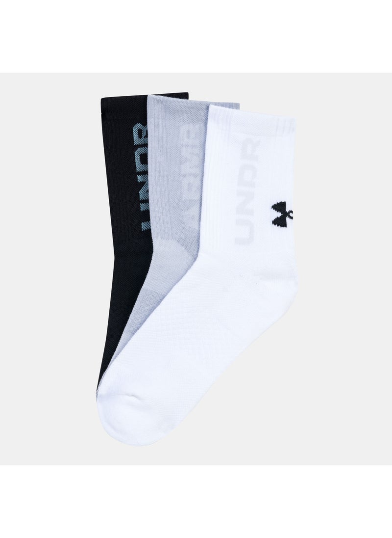 3-Maker Mid-Crew Training Socks (3 Pairs)