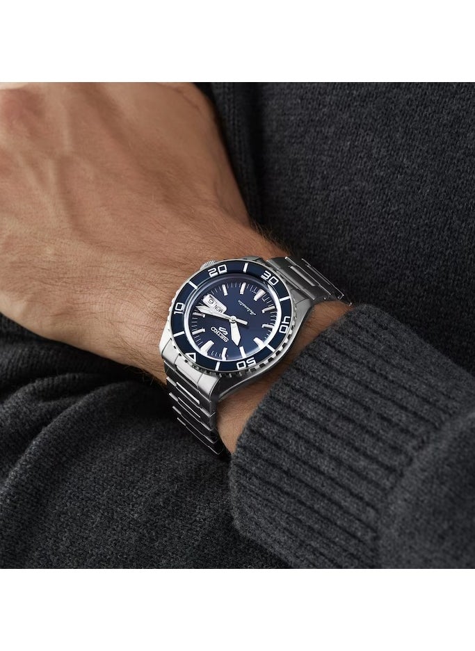Men's New 5 Sports Blue Dial Automatic Watch - SRPK97K1