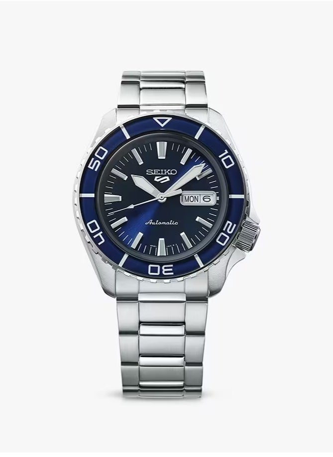Men's New 5 Sports Blue Dial Automatic Watch - SRPK97K1