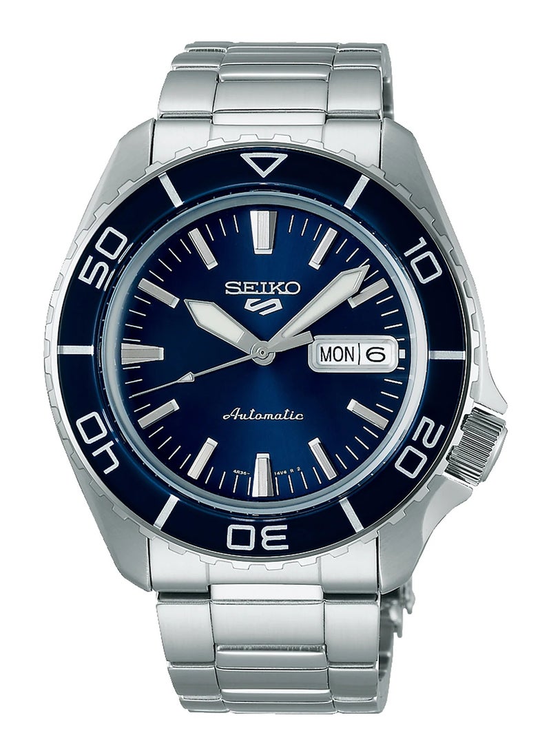 Men's New 5 Sports Blue Dial Automatic Watch - SRPK97K1