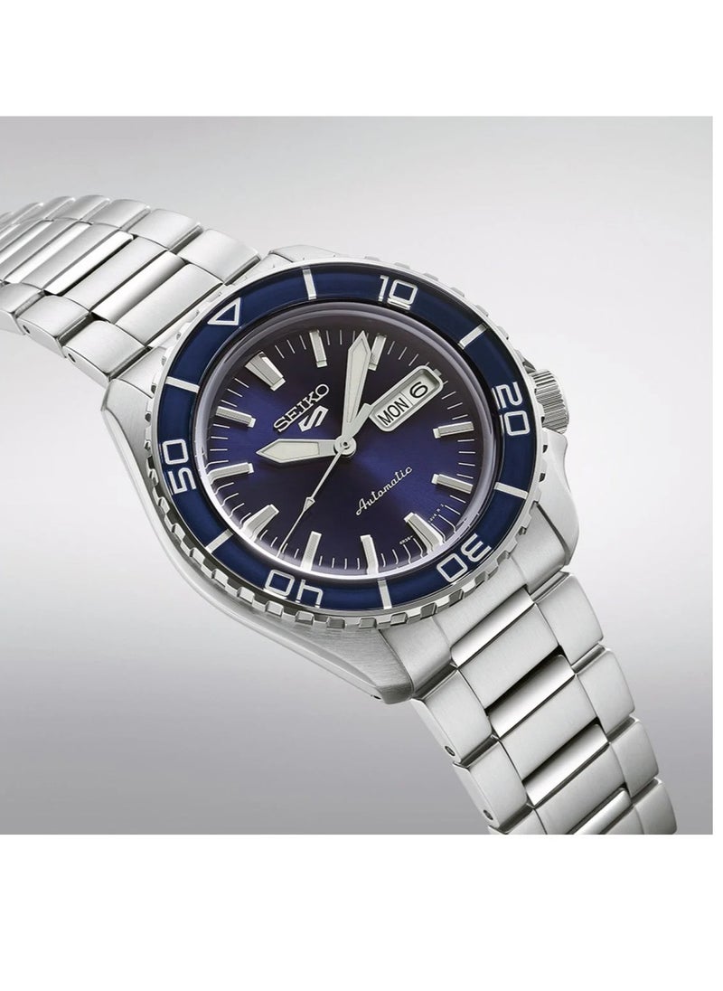 Men's New 5 Sports Blue Dial Automatic Watch - SRPK97K1