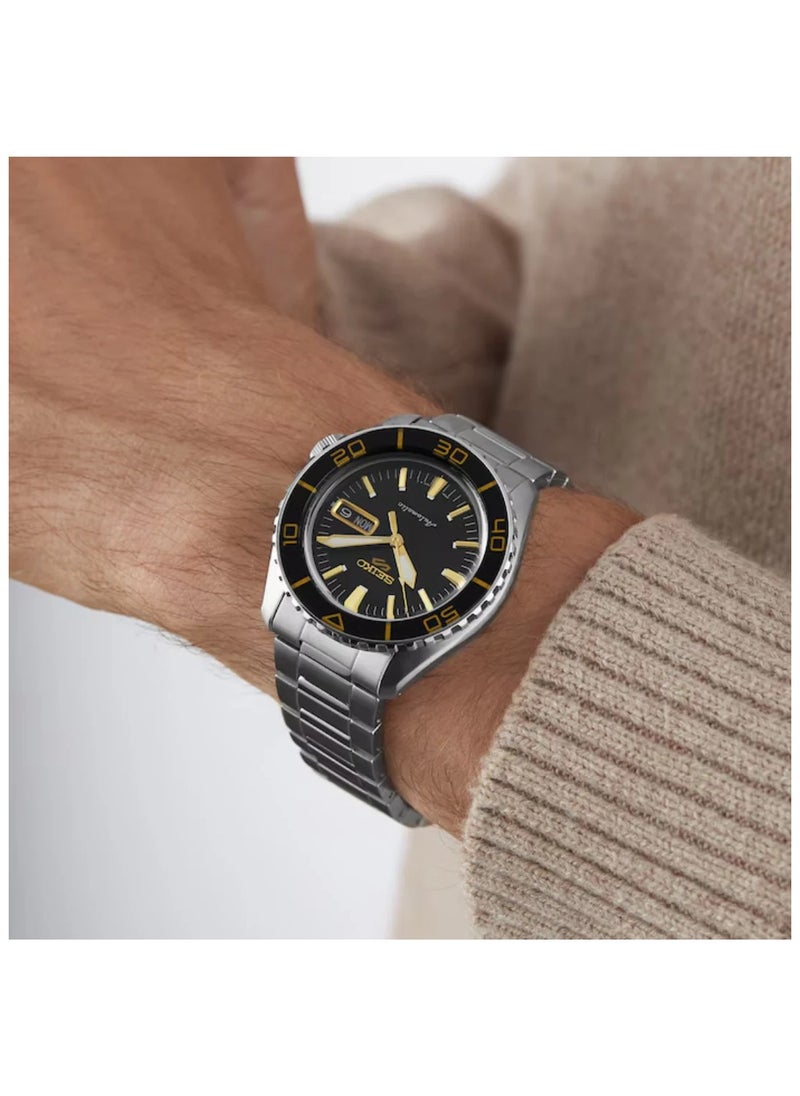 Men's New 5 Sports Black Dial Automatic Watch - SRPK99K1