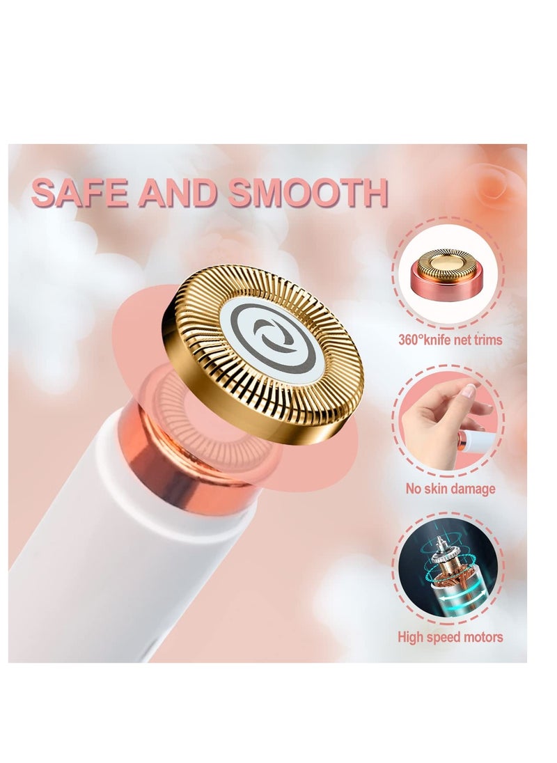 Nose Hair Trimmer for Women and Men, Painless Ear and Nose Hair Trimmer, Eyebrow & Facial Hair Trimmer Dual Edge Blades, Rechargeable Nose Trimmer, for Easy Cleansing