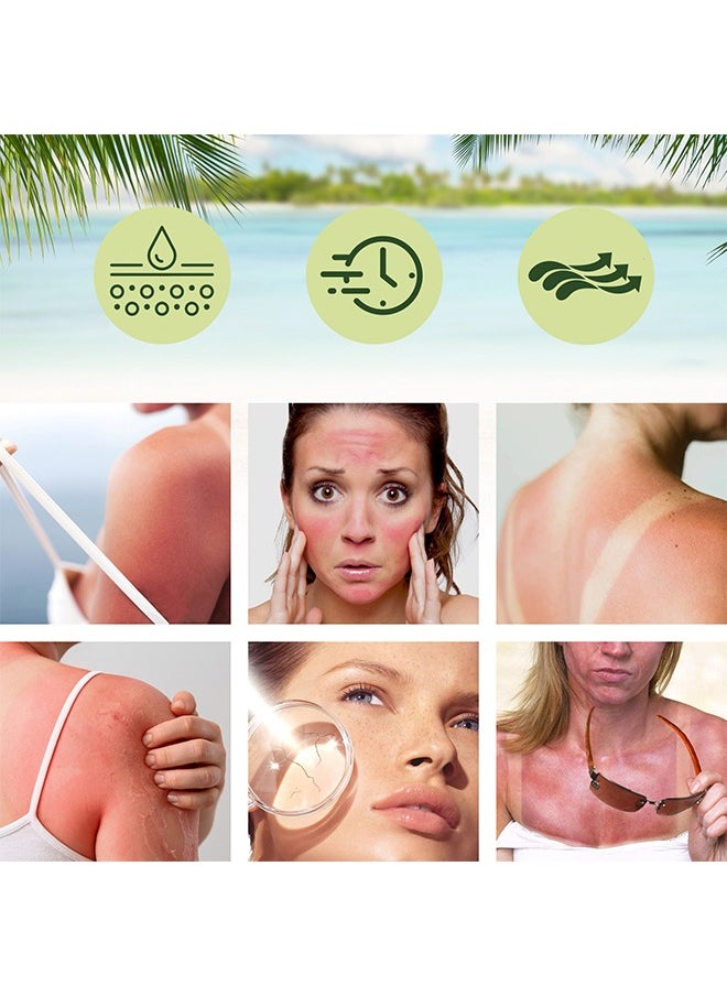 Aloe Soothing Sun Cream SPF50+ PA+++,For Sensitive Skin,Waterproof & Sweatproof Moisturizing Sunscreen  50ml