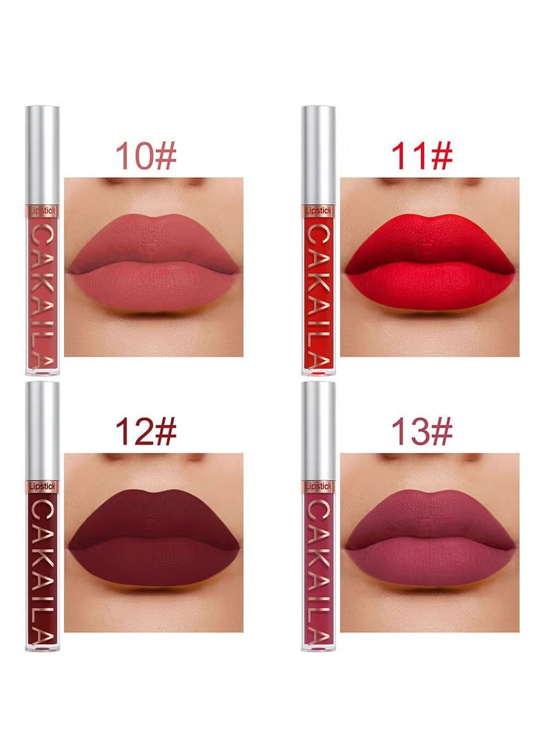 10 Pcs Matte Liquid Lipstick Set Contains Smooth Lip Lacquer Moisturizing Long Lasting Waterproof Velvet High Pigmented Lip Makeup Set For Women