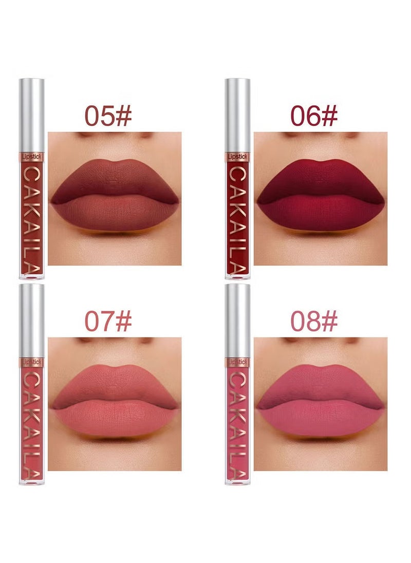 10 Pcs Matte Liquid Lipstick Set Contains Smooth Lip Lacquer Moisturizing Long Lasting Waterproof Velvet High Pigmented Lip Makeup Set For Women