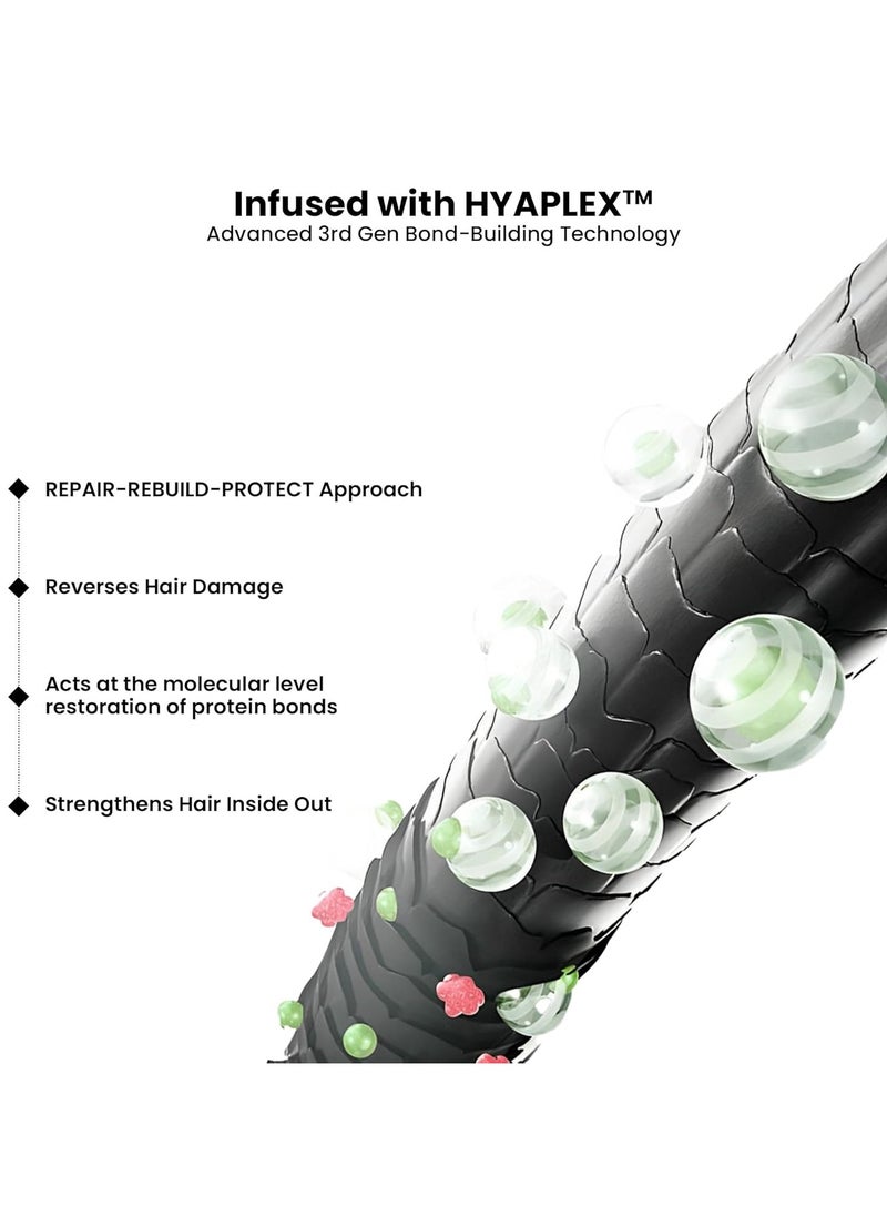 Hair Healing Shampoo, Heals damaged caused by treatment, reduces Frizz & Breakages, with Hyaplex Hair Bonding Tech. For both Men & Women - 250 ml