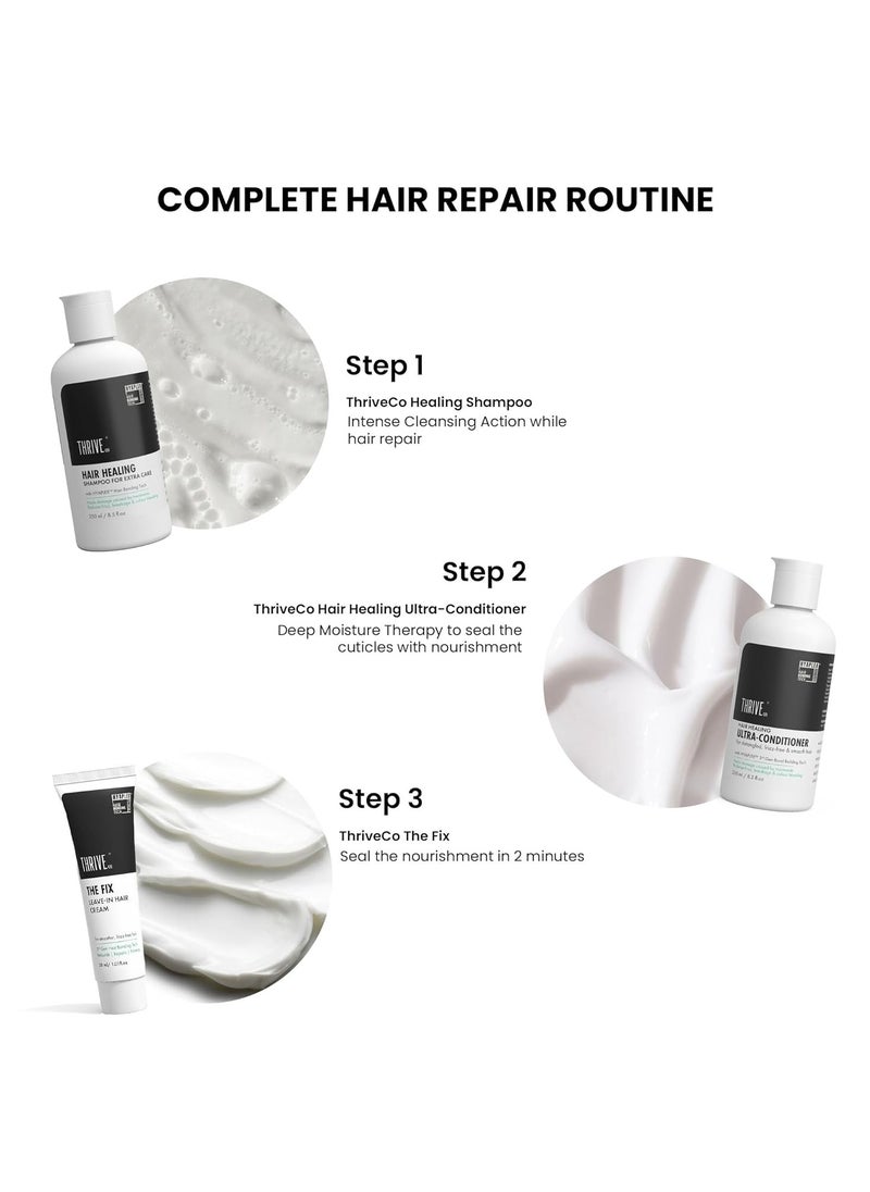 Hair Healing Shampoo, Heals damaged caused by treatment, reduces Frizz & Breakages, with Hyaplex Hair Bonding Tech. For both Men & Women - 250 ml