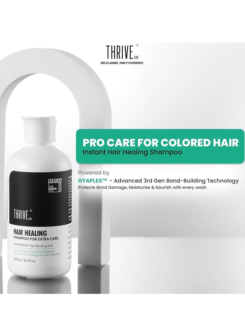 Hair Healing Shampoo, Heals damaged caused by treatment, reduces Frizz & Breakages, with Hyaplex Hair Bonding Tech. For both Men & Women - 250 ml