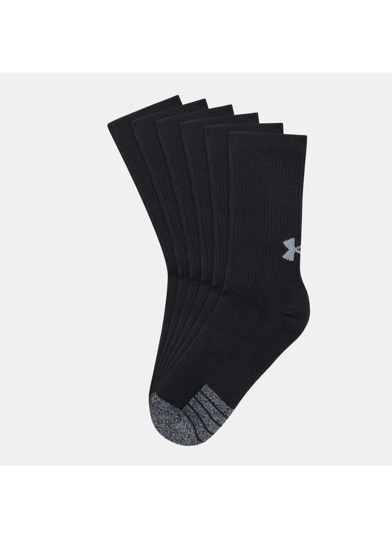 Kids' Heatgear Crew Socks (3 Pack)