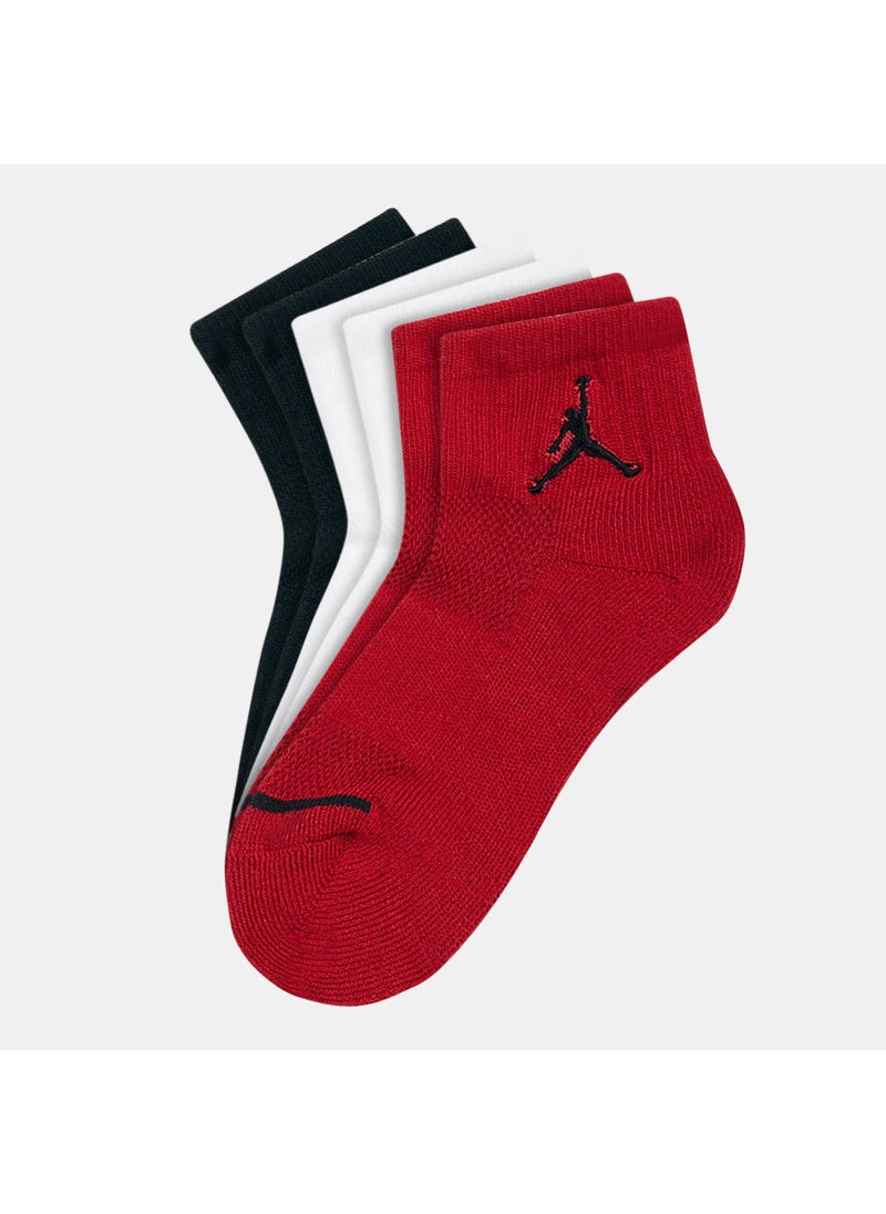 Kids Jumpman Quarter Socks (3 Pack)