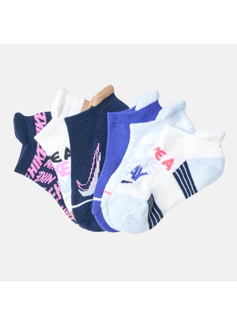 Kids' Block Logo Socks (6 Pairs)