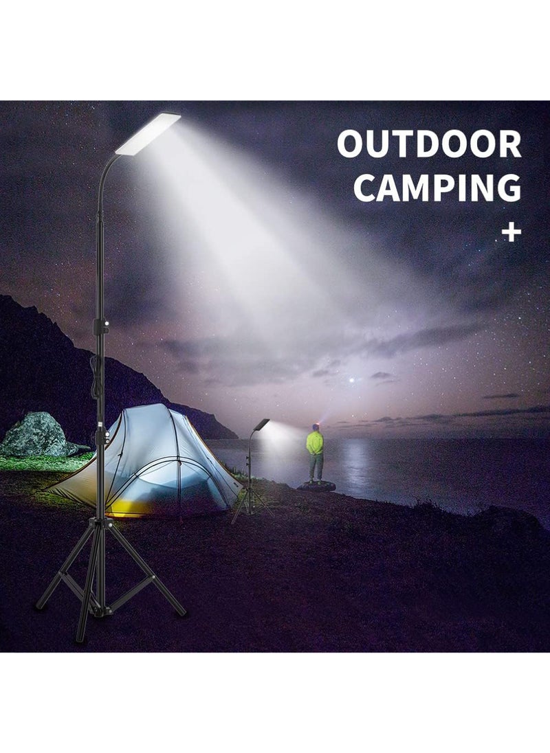 LED Camping Light, Portable Outdoor Light with Telescopic Tripod, Powered by USB Port, Multiple Usage Outdoor Lamp for Garden, Patio, Camp, Tent, Fishing and Emergency Car Repair