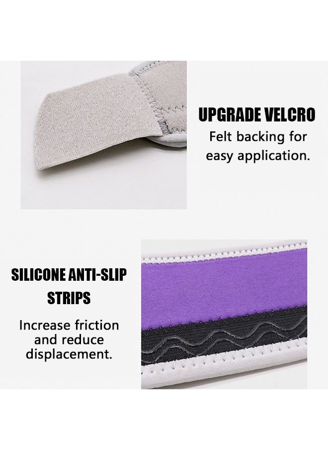 Knee Braces with Strap, Silicone Non slip Sports Knee Pads for Men and Women, Shock Absorption to Stabilize the Patella Knee Brace Compression Sleeve (Gray)