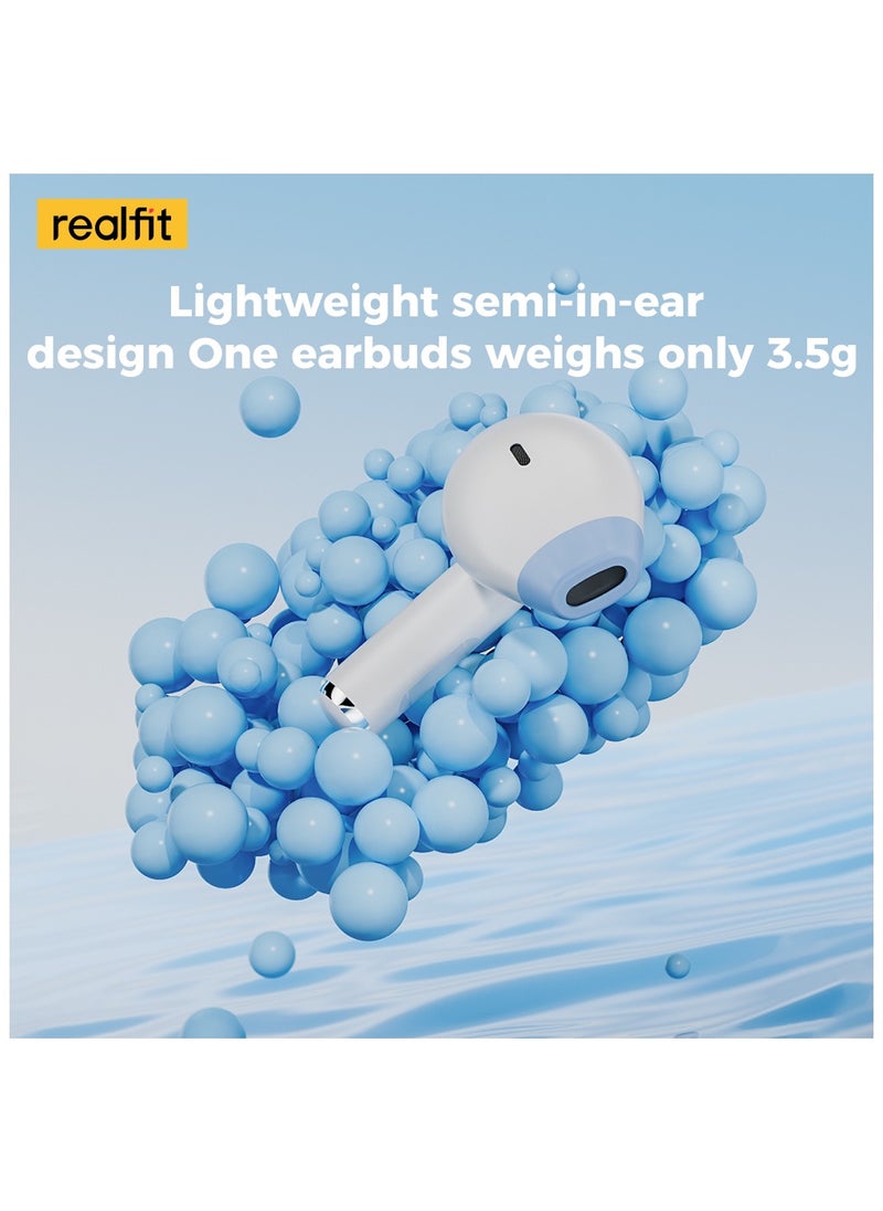 F2X Bluetooth Earphones, 13mm Drivers with Surround stereo sound True Wireless Earbuds, AI ENC Clear Calls, Black+Orange