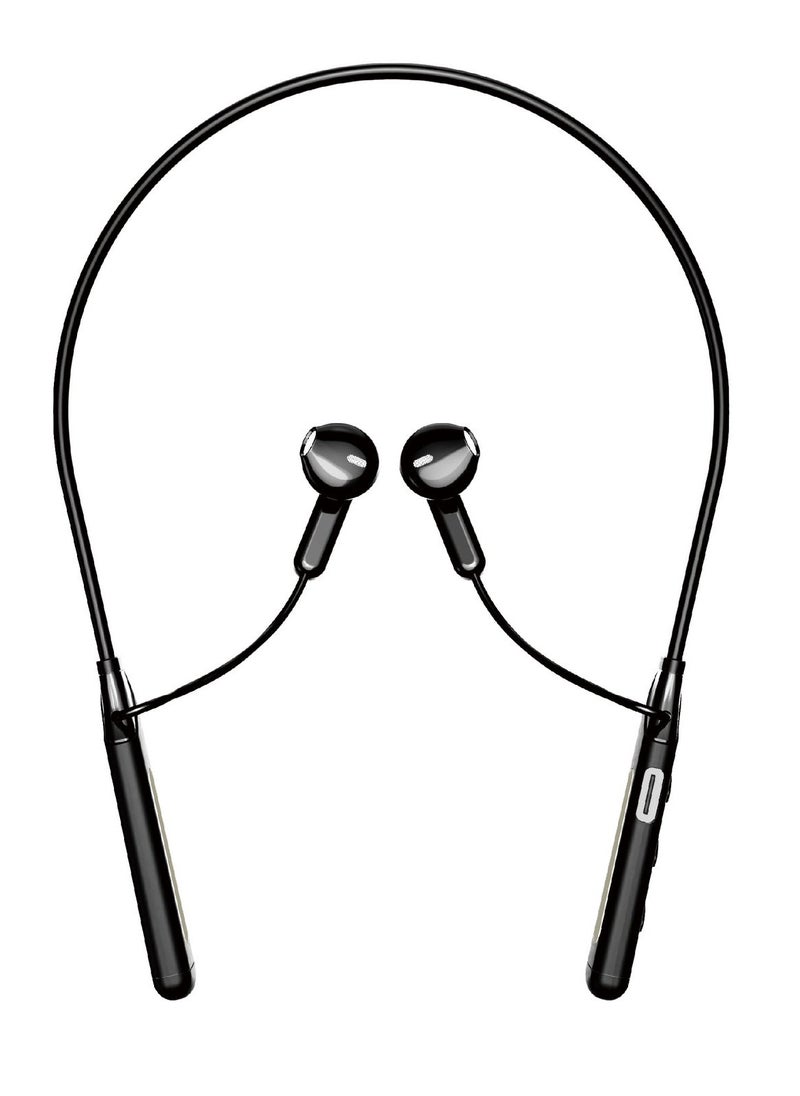MX-WL80 Wireless Bluetooth 5.3 in Ear Neckband with Magnetic Suction Design Earphones with Mic