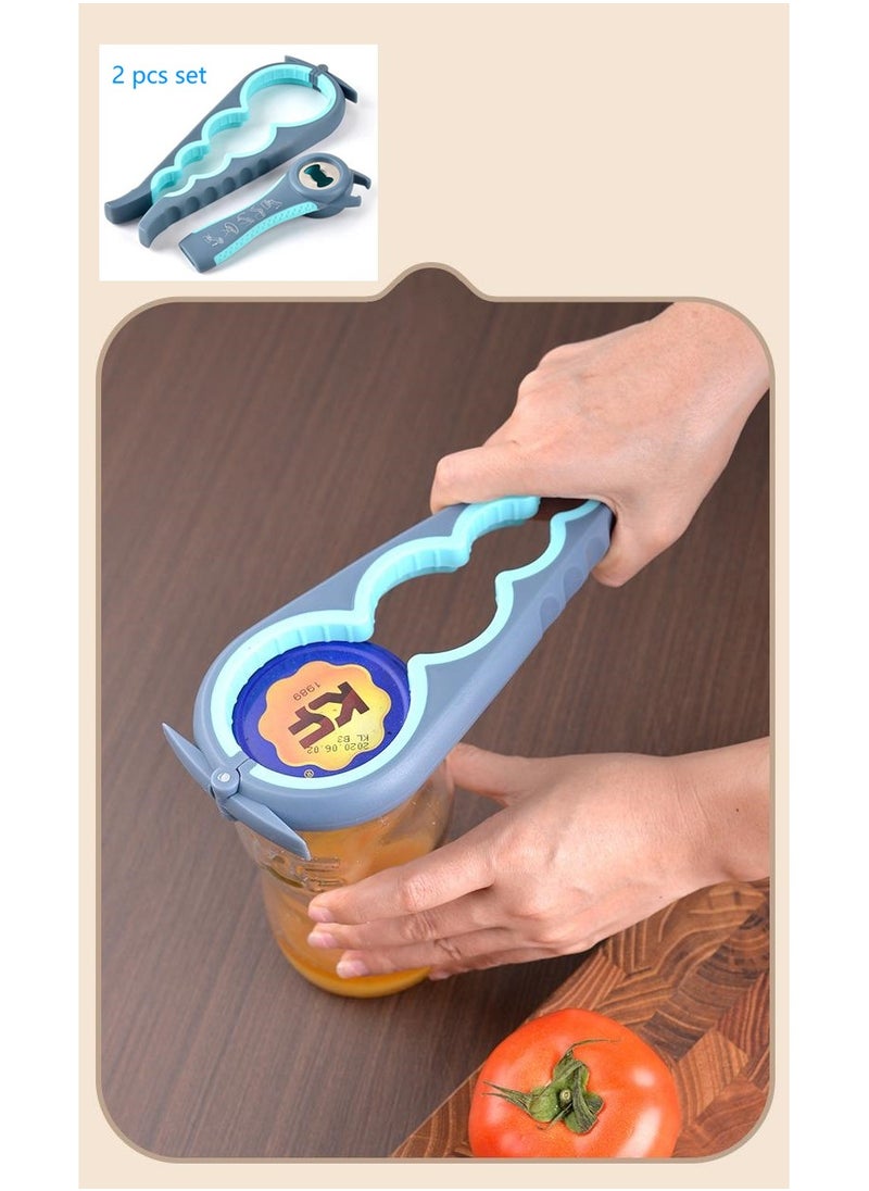 2 pieces set, Can opener, beer opener, anti-slip and labor saving, easy to open cans