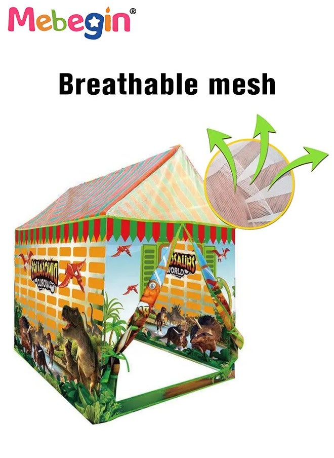 Dino Paradise Play Tent with 20 Sea Balls, Exceptional Dinosaur Themed Pop Up Fort, Ultimate Dino Tent with Spacious Space, Immersive Dinosaur Experience, Easy Assembly and Carry, Perfect for Indoor