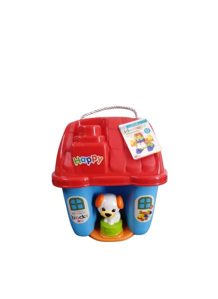 Educational 120 Pieces Building Blocks Pet Themed Bucket