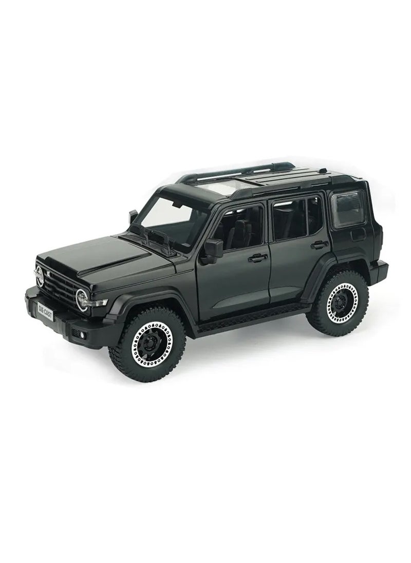1:24 Scale Die-Cast SUV Model with Lights, Sounds, and Pull-Back Action – Opening Doors & Hood