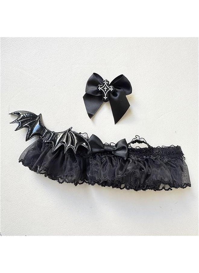 Labubu Clothes for Dolls（NO Dolls） - Strap Skirt with Hair Decorations, Premium Labubu Outfit for 17cm Dolls, Collector's Labubu Doll Clothing (Style C)