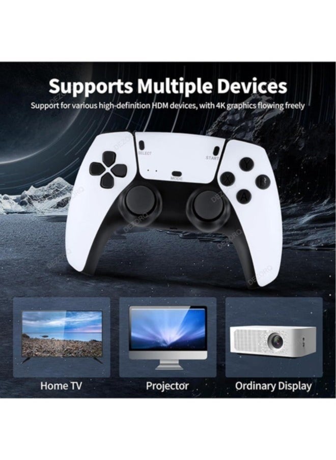 4K Wireless Retro Video Game Console with 2.4G Controllers Plug and Play Nostalgia Gaming System with 20+ Emulators and 20000+ Built-in Games 64GB Storage