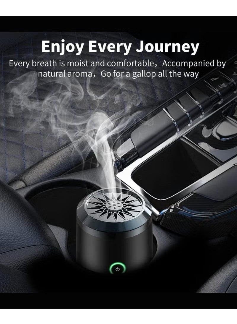 Car Bakhoor with Quran Speaker – Portable Arabian Electronic Aromatherapy Incense Burner, Rechargeable USB-C, Remote & App Control, Mini Aroma Diffuser and Quran Speaker SQ-500