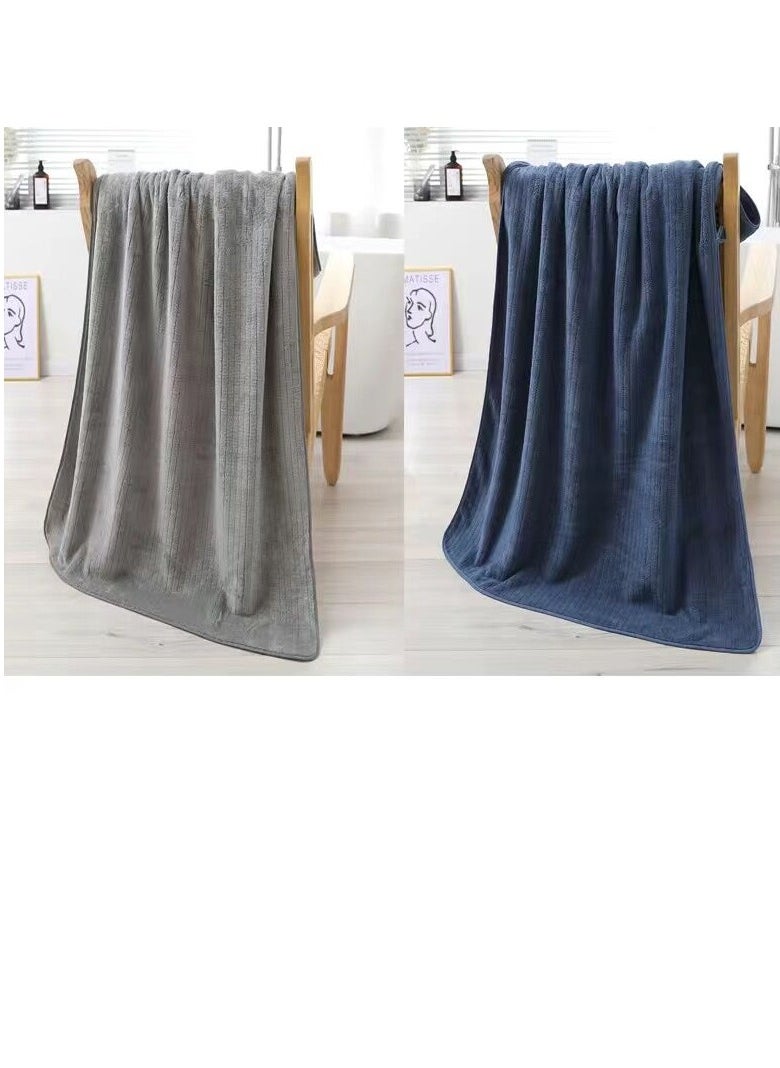 Microfiber Towel 90x160 cm 2 PCS Bath Towel Microfiber Soft, Durable and Light Weight