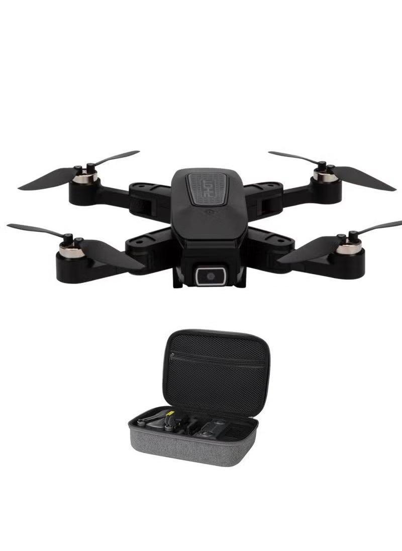 Pihot Portable GPS Drone With Remote Control Mini Drone Multifunctional P30 Drone Brushless Motor, Visual Poisoning, Smart Return, Follow Me, Fly Around & Route Planning RC Drone Black