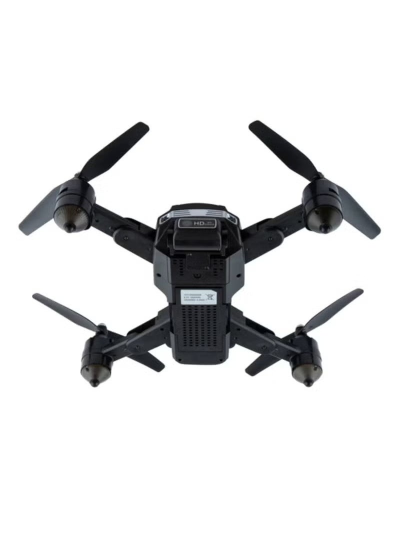 Pihot P40 Multifunctional Portable Mini Drone with Remote Control, Adjustable and App-Controlled, HD Camera, Foldable Design, Carrying Case Included – Black
