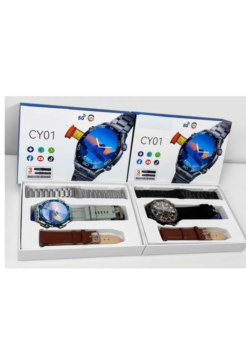CY01 Large Size 5G Smart Watch Android NFC OLED Smart Watch Email iOS Compatible