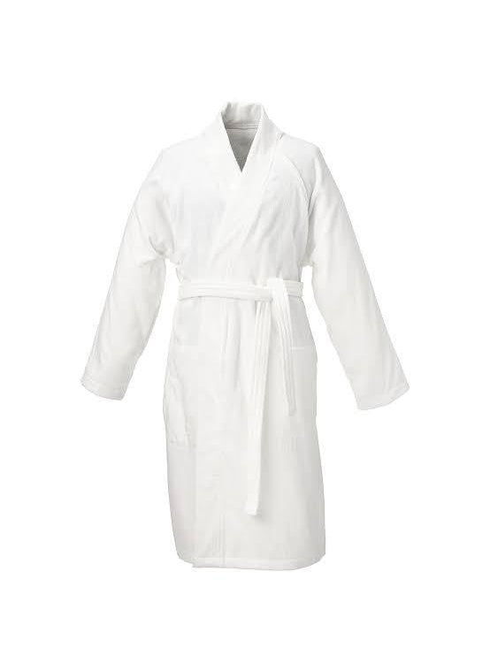 ELSTONE HOME Luxurious Shawl Collar Bathrobe Soft Absorbent and Stylish Ideal for Spa Hotel or Home Use Bathrobe For men Bathrobe for women White 1