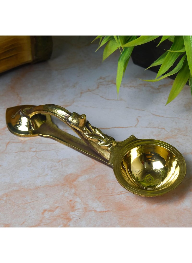 Neetu Arts Pure Brass Kapoor Aarti Dhoop Aarti Ek Aarti 125 Grams Pack of 1 Piece