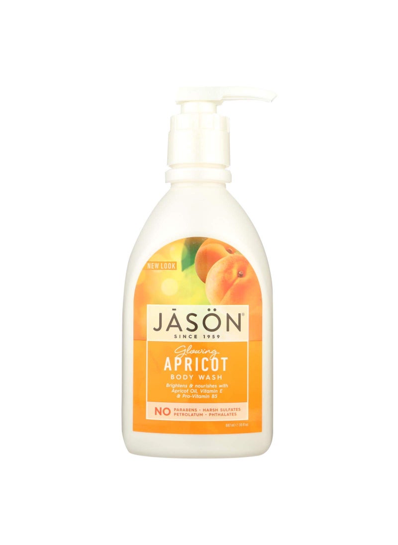 Jason Natural Cosmetics, Body Wash Apricot Glowing, 30 Fl Oz