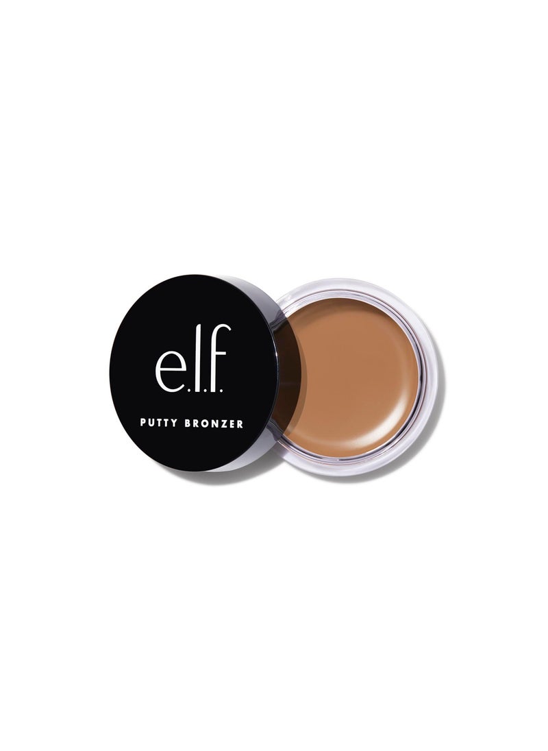 elf Putty Bronzer Creamy  Highly Pigmented Formula Creates a LongLasting Bronzed Glow Infused with Argan Oil  Vitamin E Tan Lines 035 Oz