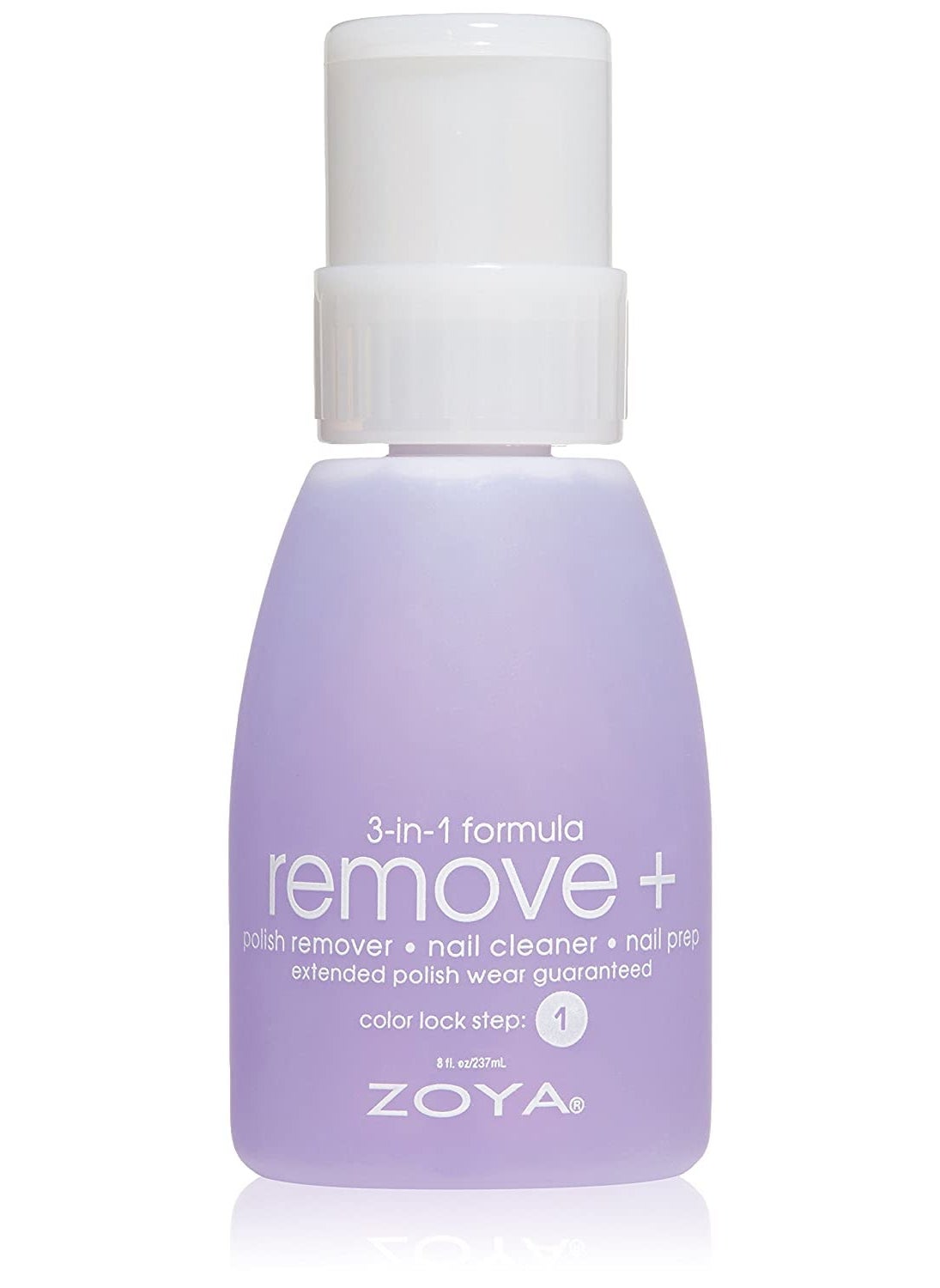 ZOYA Remove Plus 3 in 1 Formula - Liquid Polish Remover, Nail Cleaner, Nail Prep, 8 Fl Oz