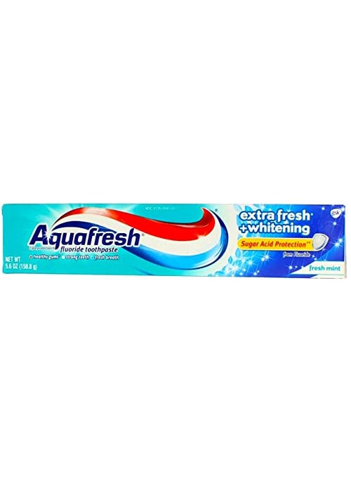 Aquafresh Extra Fresh Plus Whitening Fluoride Toothpaste for Cavity Protection, 5.6 ounce