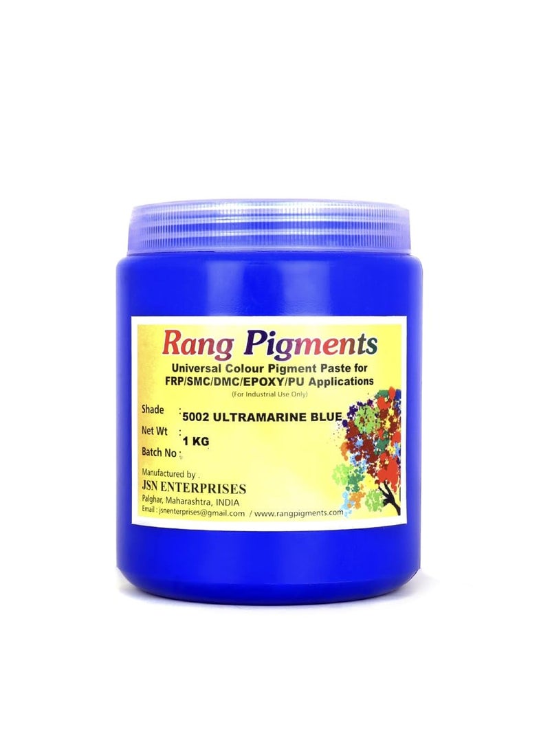 Rang Pigments I Pigment Paste for Epoxy Applications I Ideal for Epoxy Art l Shade RAL 5002 Ultramarine Blue 1 KG