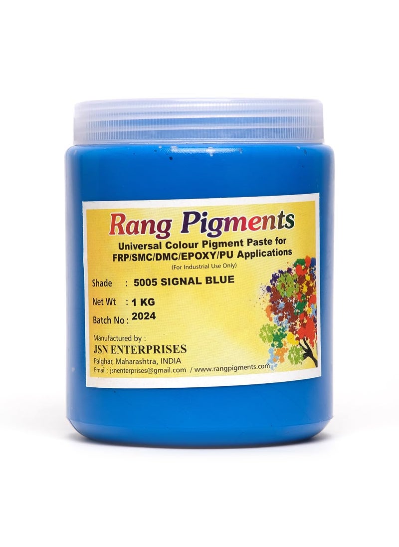 Rang Pigments I Pigment Paste For Epoxy Applications I Ideal For Epoxy Art l Shade RAL 5005 SIGNAL BLUE1 KG